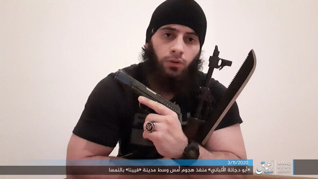 ISIS shared this photo of Kujtim Fejzulai. Picture: Twitter