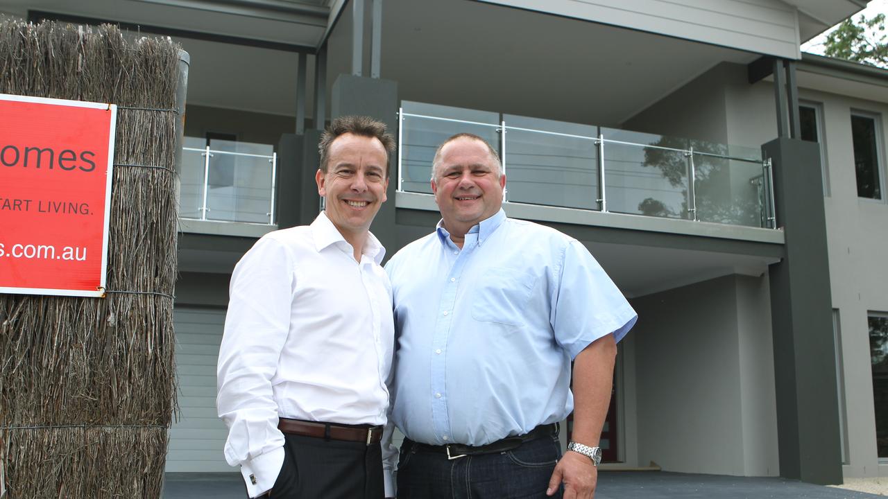 Hallbury Homes directors Glenn Smith and Cliff Hall in 2011