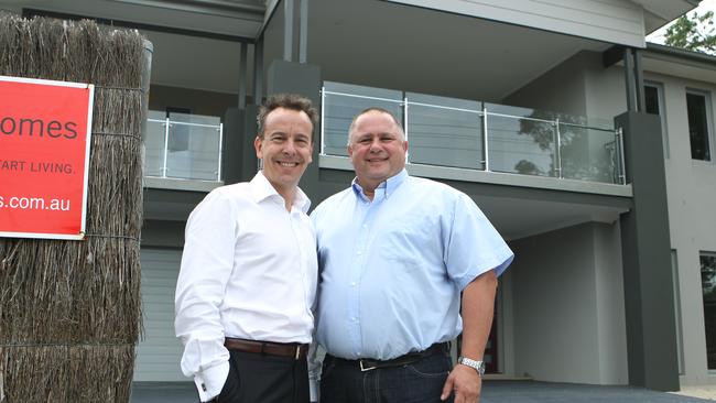 Hallbury Homes directors Glenn Smith and Cliff Hall in 2011