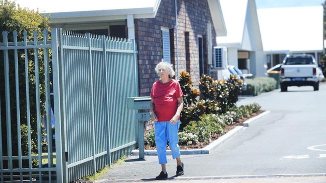 Visitors are seen leaving Southport Lodge nursing home after it was assessed as one of the 27 worst in the country. Picture: Scott Powick NEWSCORP