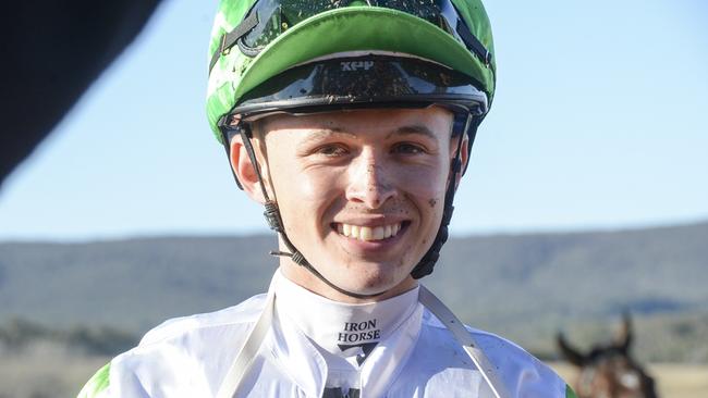 Apprentice jockey Jack Baker is a man in demand in the country. Picture: Bradley Photos