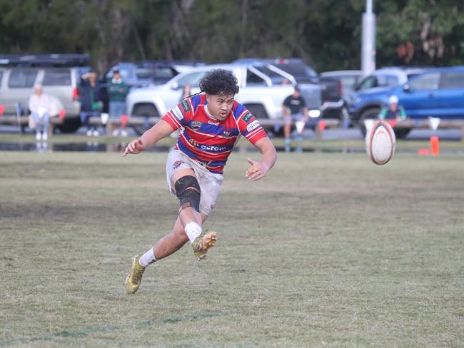 GCDRU seniors round 6 – 1st grade Bond Pirates v Colleges Knights. 11 May 2024 Miami Picture by Richard Gosling