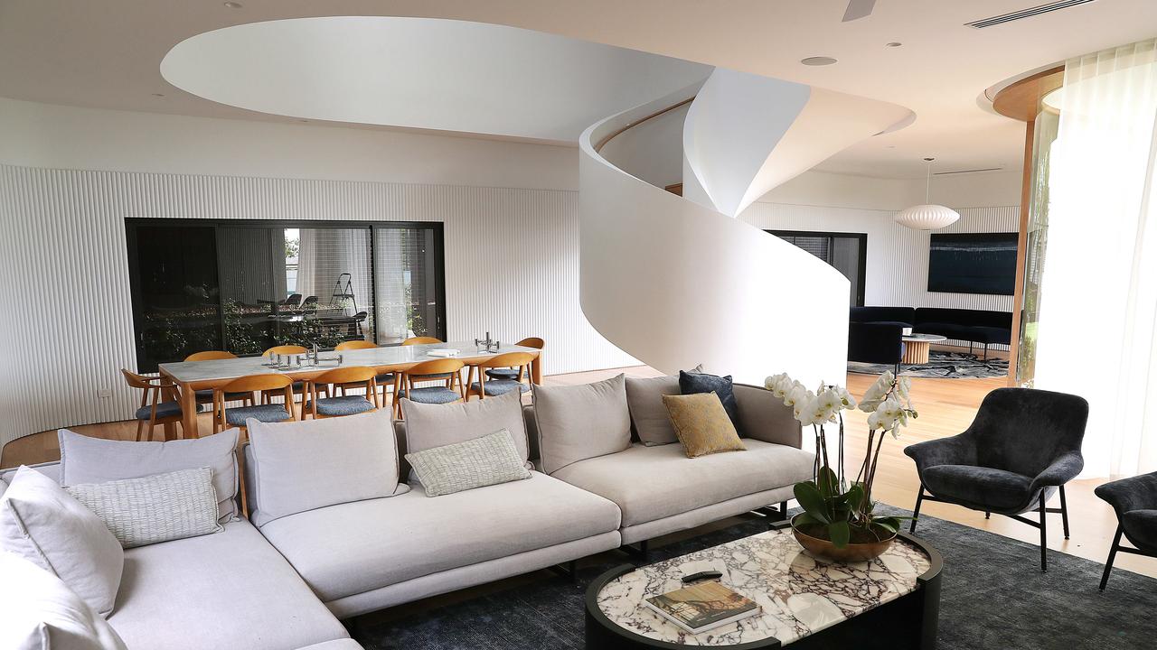 The living room. Picture: Lyndon Mechielsen/The Australian