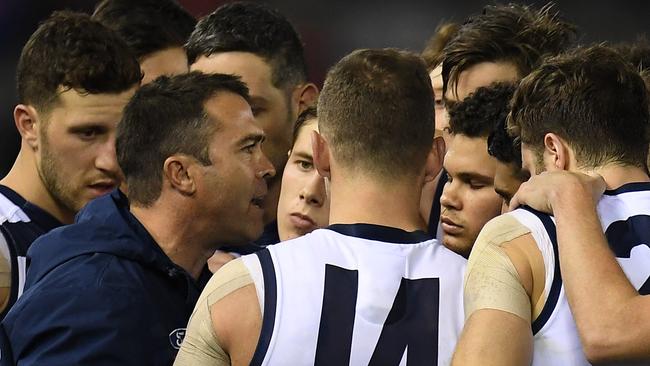 Things are getting dire for Chris Scott and the Cats. Pic: AAP