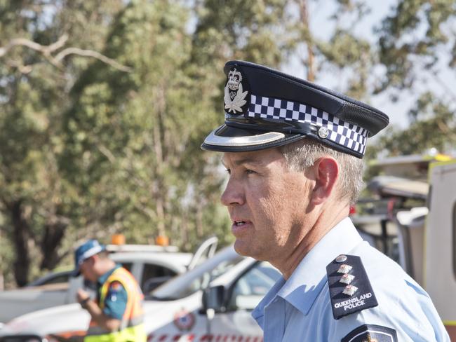 Acting Inspector Regan Draheim. Fire at Pechey. Picture: Nev Madsen. Wednesday, 13th Nov, 2019.