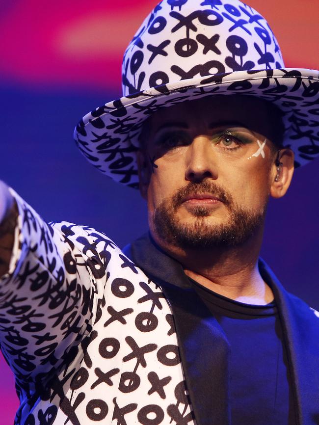 Boy George performing with ’80s favourites Culture Club in Adelaide last year. Picture: Simon Cross