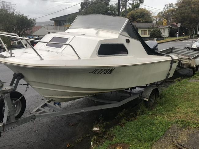 A boat and trailers parked in Government Rd, Beacon Hill, on Tuesday, August 13, 2024.