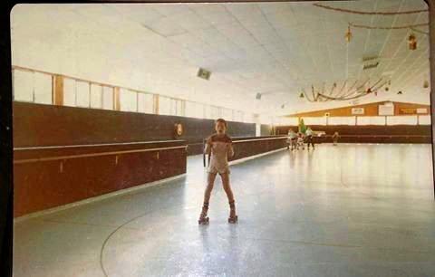 A patron enjoying a skate at the old Gympie Skateland. Picture: CONTRIBUTED