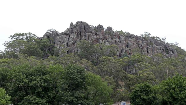 Hanging Rock formation, about 70km north-east of Melbourne, the setting for the famous book and film.