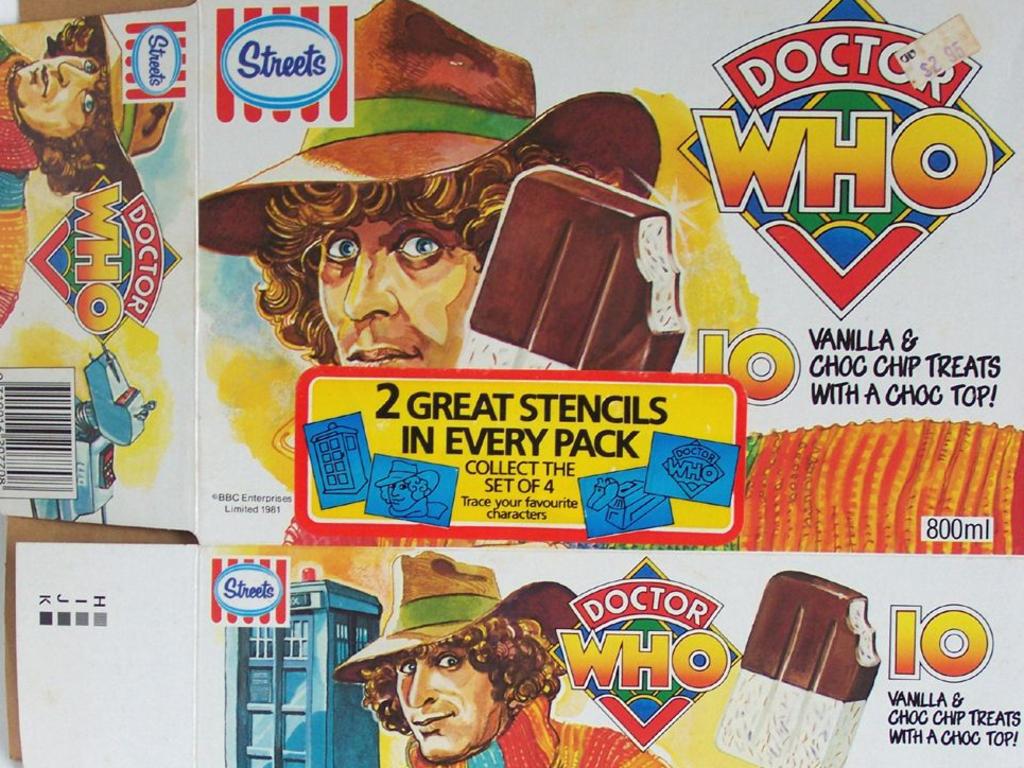 Doctor Who ice blocks from the late '70s