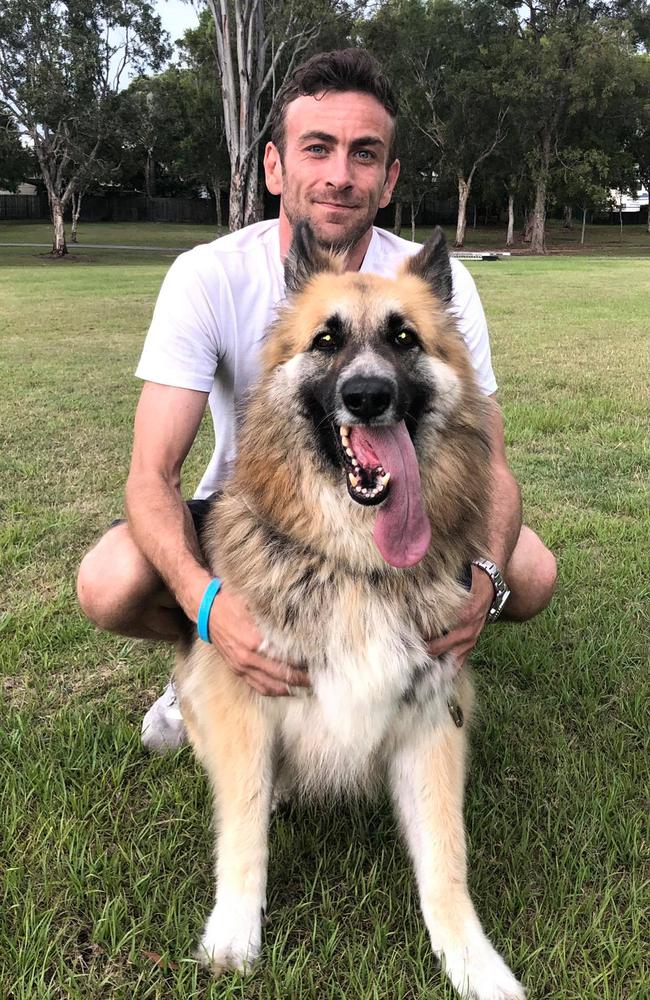 Jamie Smith has been reunited with his dog Mary Jane.