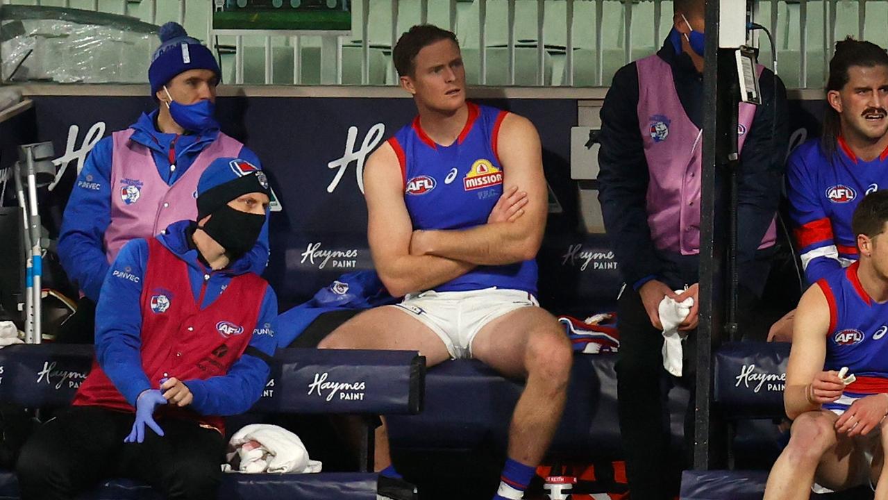 Alex Keath has been recalled for the AFL Grand Final after overcoming a hamstring injury. Picture: Michael Willson / AFL Photos via Getty Images