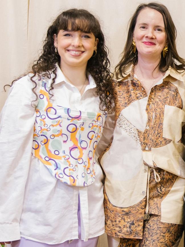 Fashion Est. designers Josephine-Rose Arganese from Josephine Rose Collection and Autark designer Sophia McMahon. Picture: Kate Dyer