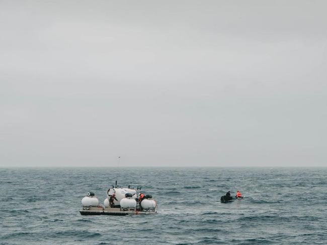 The haunting last image of the Titan submersible before the doomed voyage. Picture: Action Aviation/Instagram