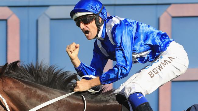 SYDNEY, AUSTRALIA — APRIL 14: Hugh Bowman on Winx wins the Queen Elizabeth Stakes during day two of The Championships as part of Sydney Racing at Royal Randwick Racecourse on April 14, 2018 in Sydney, Australia. (Photo by Mark Evans/Getty Images)