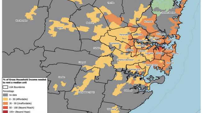 Renting an apartment in Sydney is also hard.