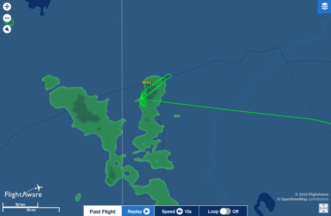 Qantas Flight QLK1700 makes emergency landing. Site: flightaware.com