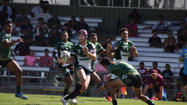 Meninga Cup semi-final action between the Ipswich Jets and Townsville Blackhawks. Saturday April 15, 2023.