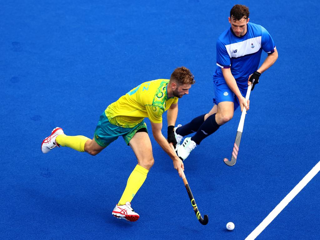 Australia destroyed hockey in the hockey. Picture: Dean Mouhtaropoulos/Getty Images