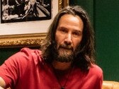 Keanu Reeves and his Dogstar bandmates Robert Mailhouse and Bret Domrose with their tour merchandise, made from Sydney business, Affinity Diamonds. Picture: Supplied