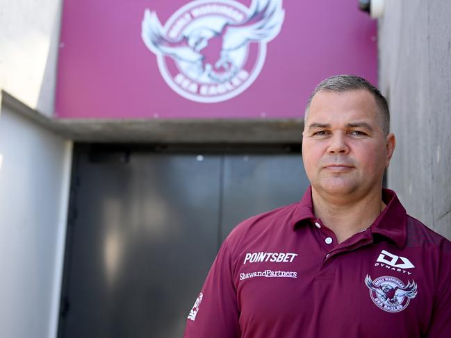 Seibold has bounced back to sign a contract extension with Manly. Picture: Jeremy Piper