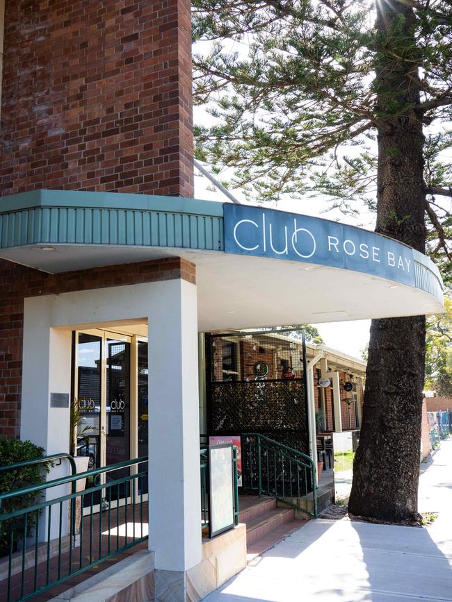 Club Rose Bay closed suddenly last month. Picture: Tom Parrish