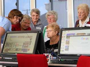 TECH SAVY: Seniors learnt many digital skills at the Western Downs Libraries workshops in Meandarra this year. Picture: Contributed