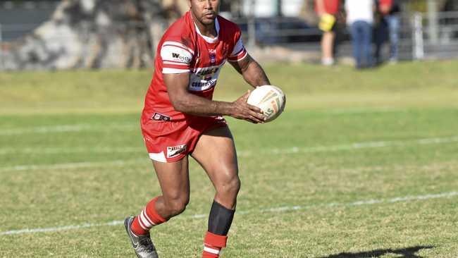 IN THE RED: South Grafton Rebels' five-eighth Hughie Stanley has returned to the club and will captain the team at the Coffs Coast 9s today. Picture: Matthew Elkerton