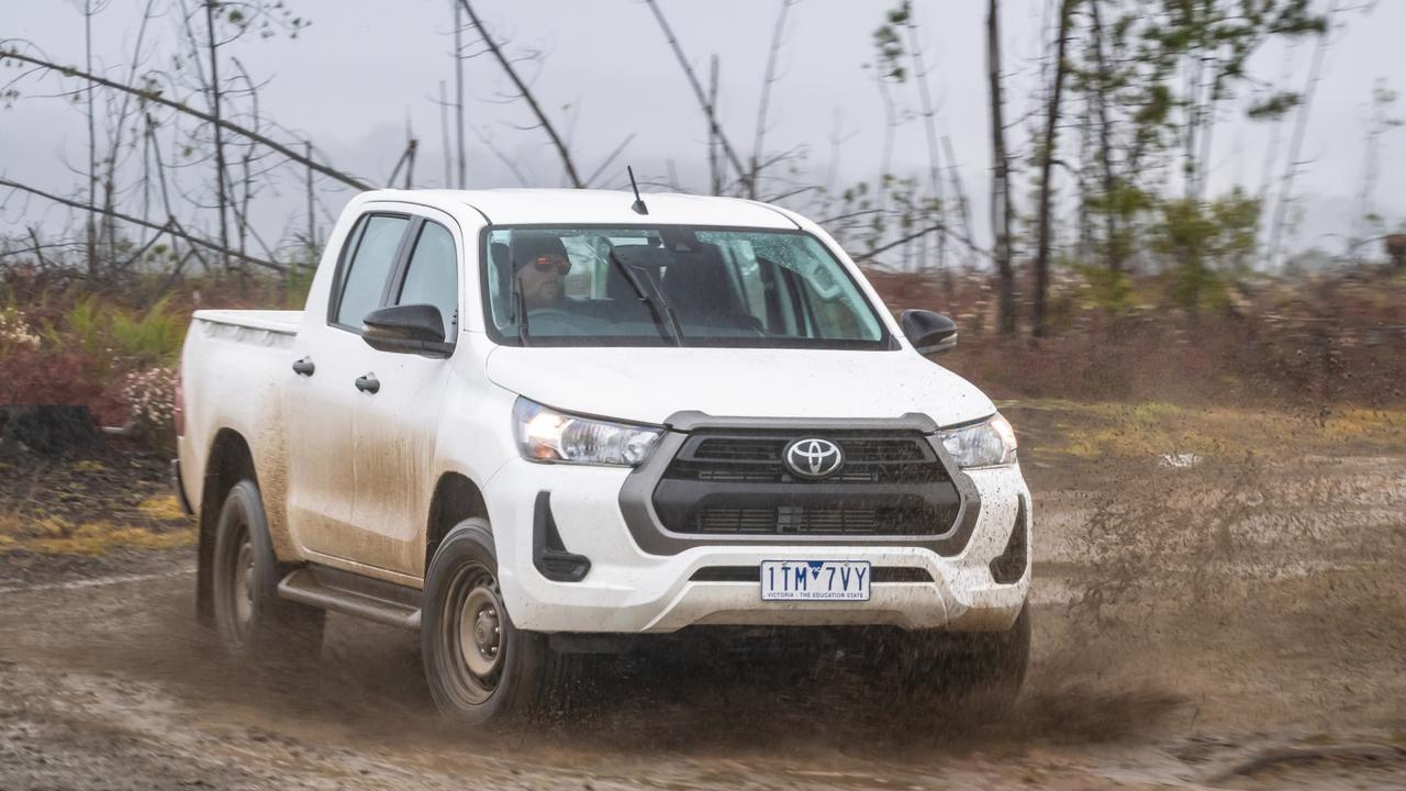 The HiLux felt more unsettled off the road than the others.