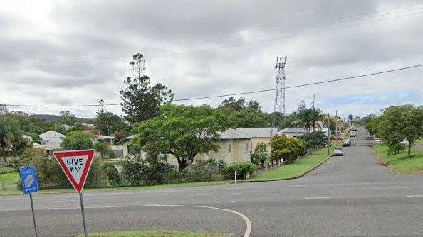 The intersection of Caroline and George Sts, near Biggenden Loop Road.