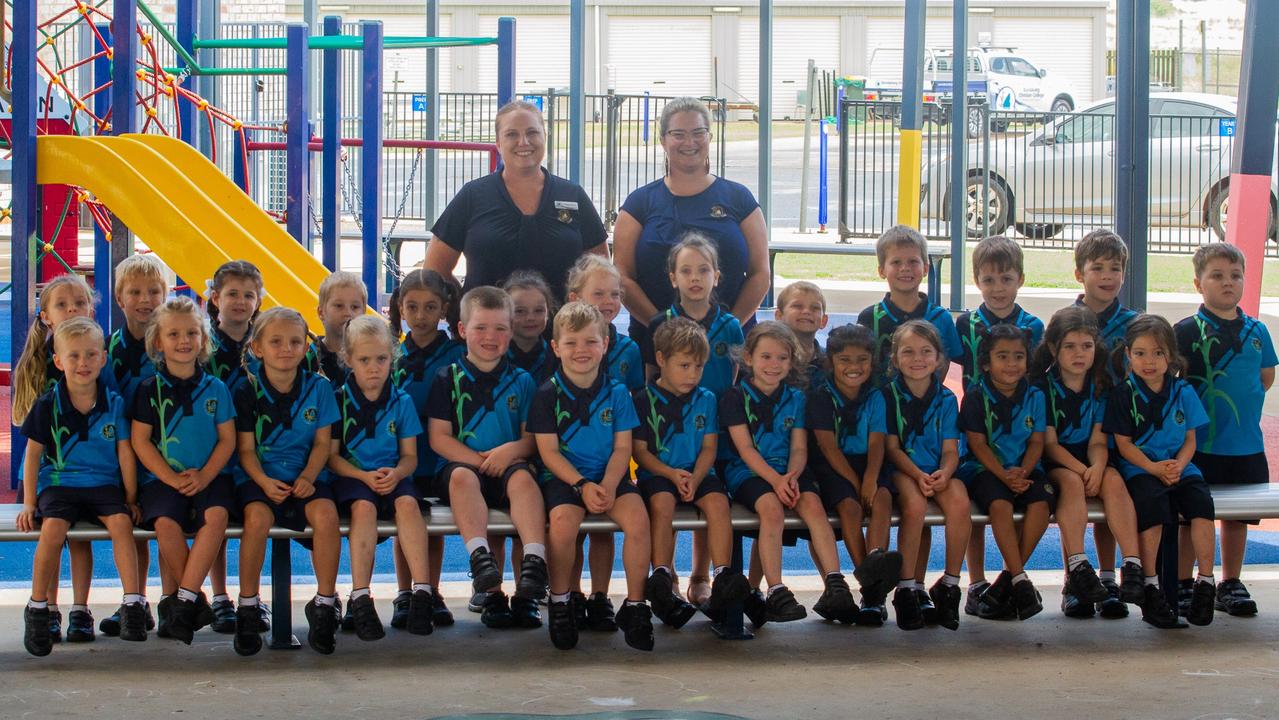 Bundaberg Christian College<br/>Back row from left: Zarielle Miller, Kip Green, Tessa Morgan, Isaac Duffen, Sophie Sawan, Isabella Taylor, Maycee Cox, Emily-Rose Bagnull, Cameron Dallard, Asher Clarke, Levon Meiers, Lachlan Lang, Keanen McSherry.<br/>Front row from left: Arlo Wilkins, Evie Urquhart, Matilda Hodges, Eloise Sercombe, Caleb Smith, Camden Bewick, Kyson Timbrell, Aria Brignull, Alysha Tour, Montana Hart, Mila Sinesh, Stella Minett, Luna Miyamoto.<br/>Teacher: Mrs. Nadine Fischer &amp; Mrs. Jenny Cooper.<br/>