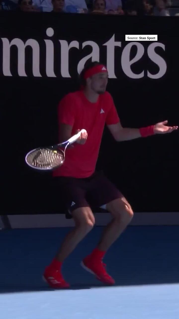 Zverev irate after FEATHER halts play