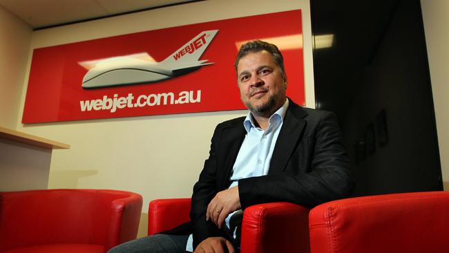 Webjet chief executive John Guscic at his office in Melbourne in 2011. Picture: David Geraghty.