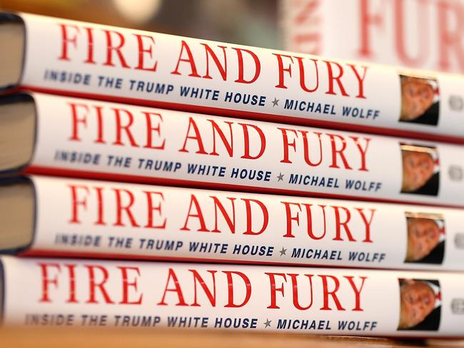 Fire and Fury documents the inner workings of the Trump administration. Picture: AFP