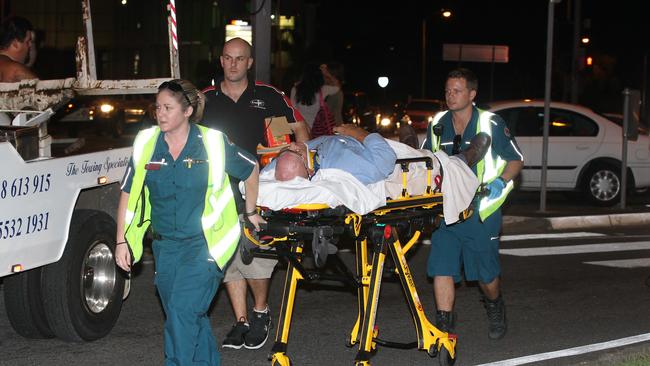 A multi-vehicle crash on the corner of Southport Nerang Road and Currumburra Rd, Southport.