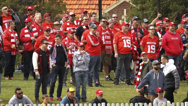 North Adelaide fans out in force at Woodville Oval. Picture: AAP Image/Dean Martin