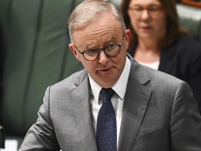 CANBERRA, AUSTRALIA, NewsWire Photos. NOVEMBER 14, 2023: The Prime Minister, Anthony Albanese during for Question Time at Parliament House in Canberra. Picture: NCA NewsWire / Martin Ollman