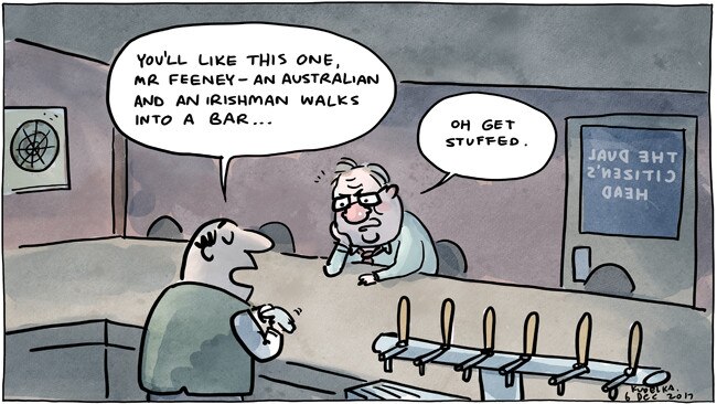 Jon Kudelka Letters Page Cartoon for 06-12-2017Version:  (650x366)COPYRIGHT: The Australian's artists each have different copyright agreements in place regarding re-use of their work in other publications.Please seek advice from the artists themselves or the Managing Editor of The Australian regarding re-use.