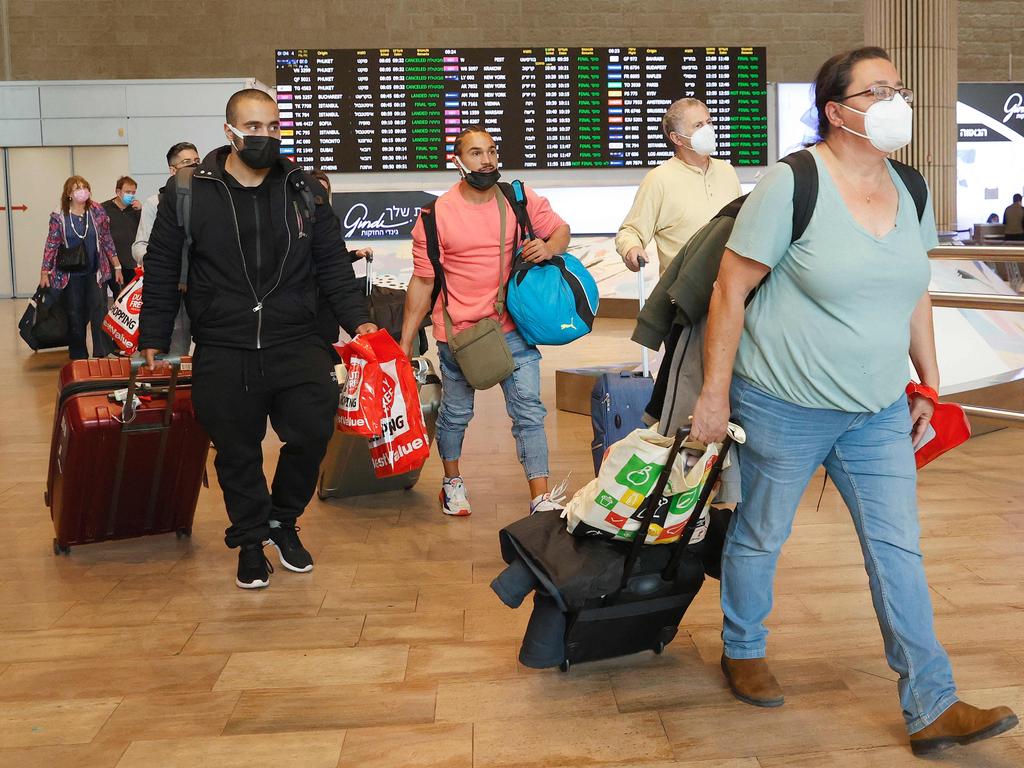 Passengers are pictured at Ben Gurion Airport at the beginning of November, before the new rules were announced. Picture: Jack Guez/AFP