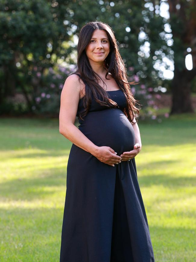 Leila Abdallah cried “tears of joy” when her baby girl was born on Friday. Picture: Justin Lloyd.