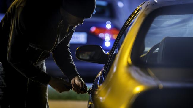 Justin Anderson, 30, was caught with an array of housebreaking implements.