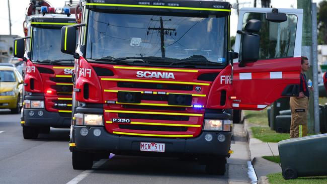 Police are hunting an arsonist following a spate of bin fires in St Kilda. Picture: Mitch Bear