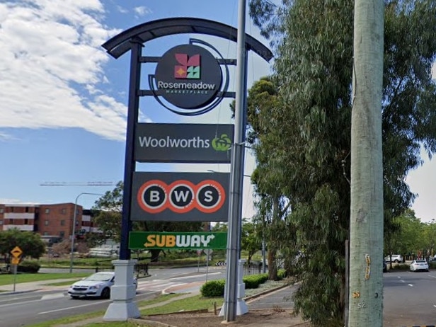 Emergency services were called to reports of a crash on Copperfield Drive in Rosemeadow, near Rosemeadow Marketplace, about 2:20pm on Wednesday. Picture: Google