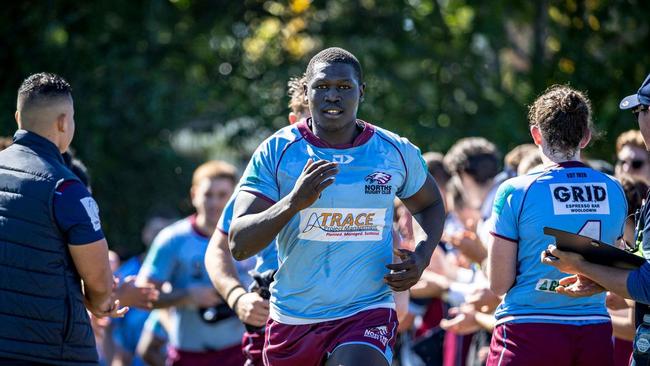 Action from the Norths v Souths match. Pic: Brendan Hertel/QRU