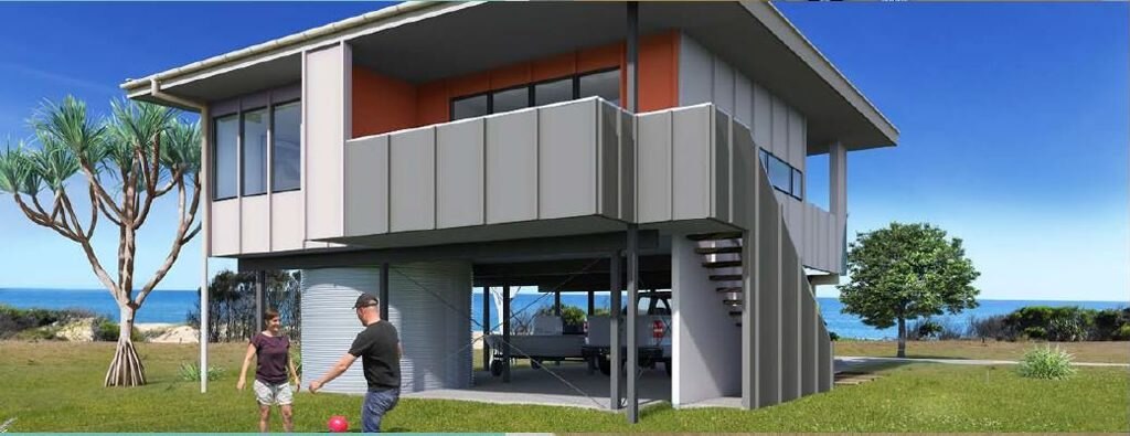 Artist impressions of the 1950s inspired $30 million resort to be built two hours south of Gladstone at Rules Beach. Picture: Rules Beach Resort