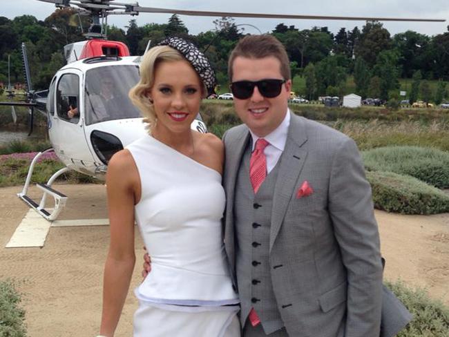 Helicopters are another favourite mode of transport for the couple. Source: Instagram