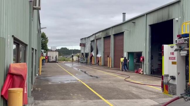 Firefighters on scene at Brendale industrial shed fire