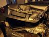 Driver calls mate for tow after smashing into parked car