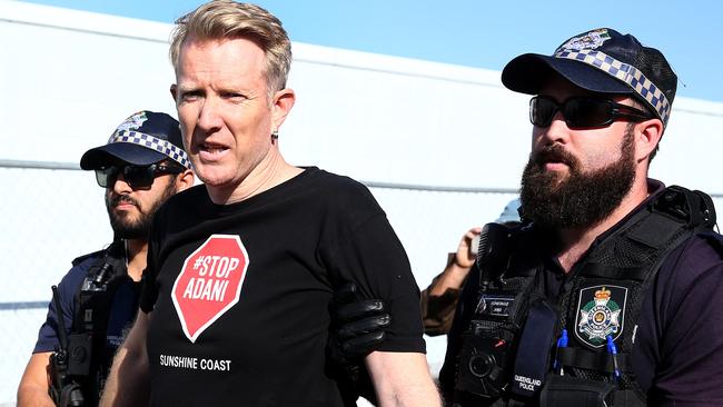 Ben Pennings during a protest in Brisbane last year. Picture: Adam Head