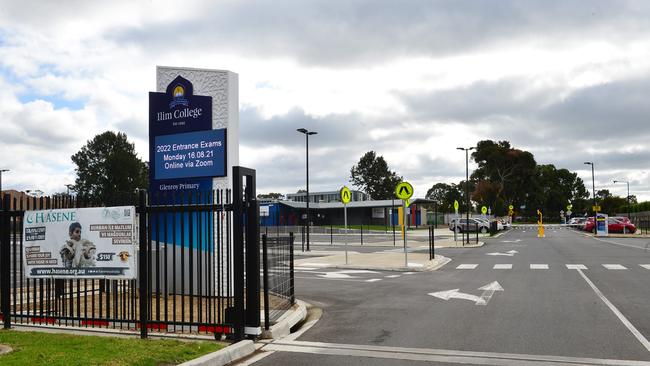 Ilim College, Glenroy Campus, 48 Box Forest Rd, Hadfield, has been locked down along with other schools, after Al-Taqwa College in Truganina became a significant Covid-19 exposure sight. Picture : NCA NewsWire / Nicki Connolly